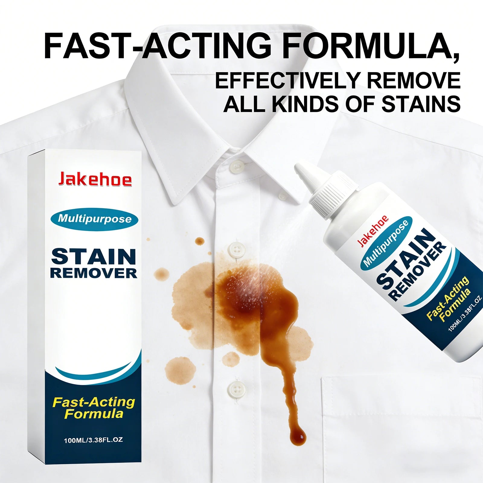 Fabric Clothes Cleaner Removing Stubborn Stains & Yellowing Eliminate Odors Bleached Decontamination Laundry Cleaning Detergent Qme