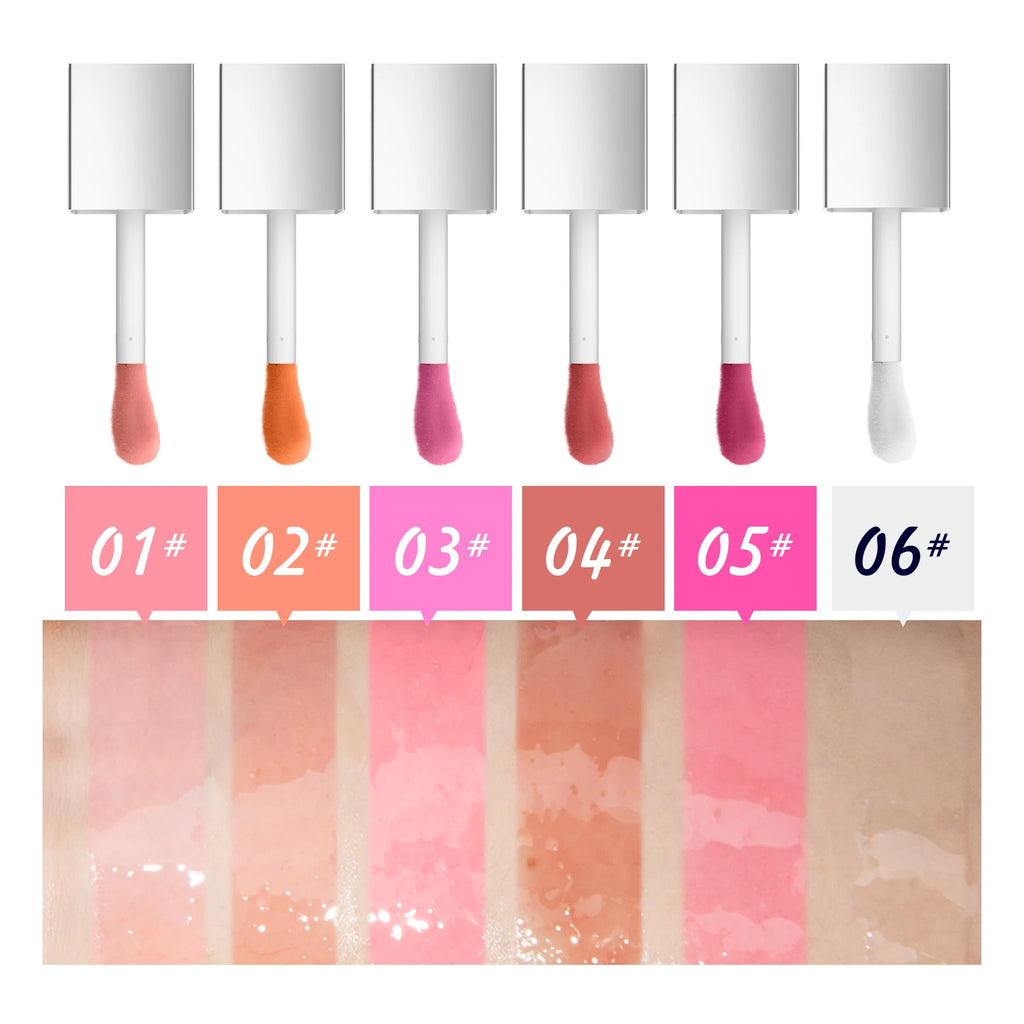 Crystal Jelly Moisturizing Lip Oil Plumping Lip Gloss Makeup Sexy Plump Lip Glow Oil Tinted Lip Plumper Qme
