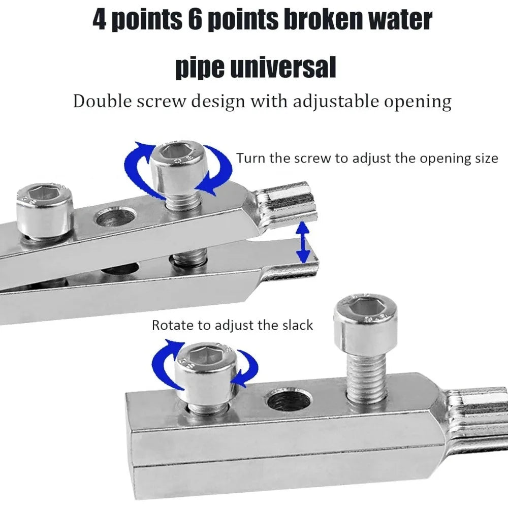 4/6 Point Broken Wire Extractor Water Pipe Breakage Broken Wire Slide Tooth Broken End Remover Faucet Angle Valve Repair Tool Qme