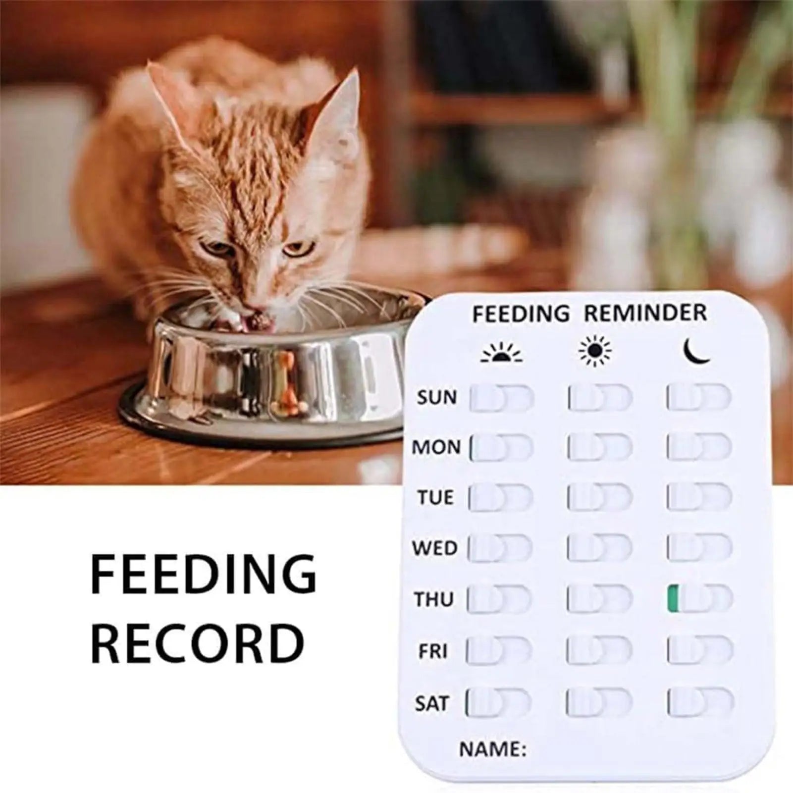 Pet Feeding Reminder Magnet Did You Feed Sticker Apartment Daily Home Qme