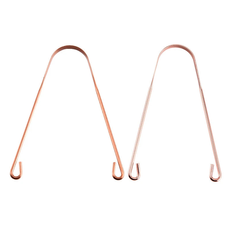 Stainless Steel Tongue Scraper Oral Hygiene Tool Removing Coated Qme