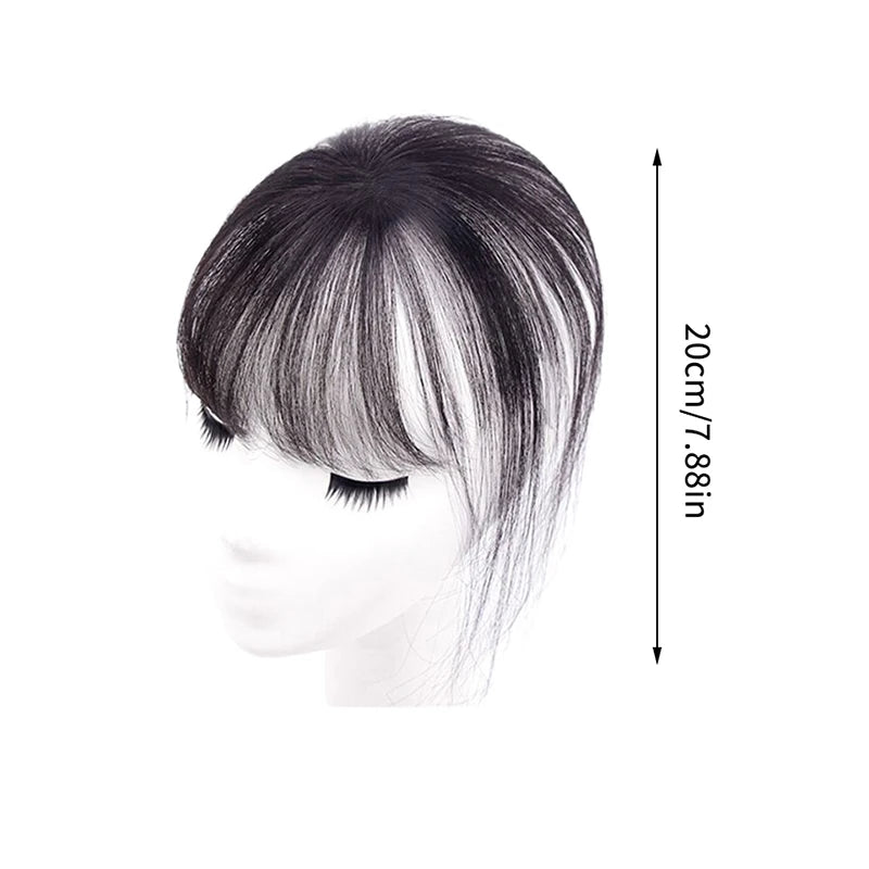 French Synthetic Fake Bangs Wig Hair Natural Hairpiece Extensions Qme