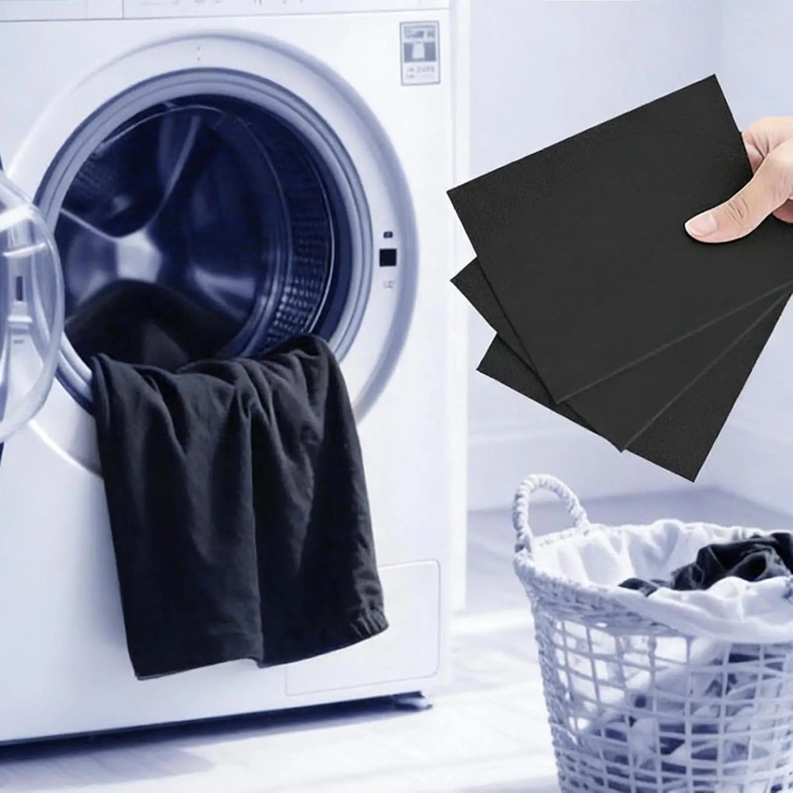 Black Dye for Clothes 10-Pieces Fiber Color Restorer Tablet Black Dye for Jeans for Washing Machine Laundry Home Fiber T-Shirts Qme