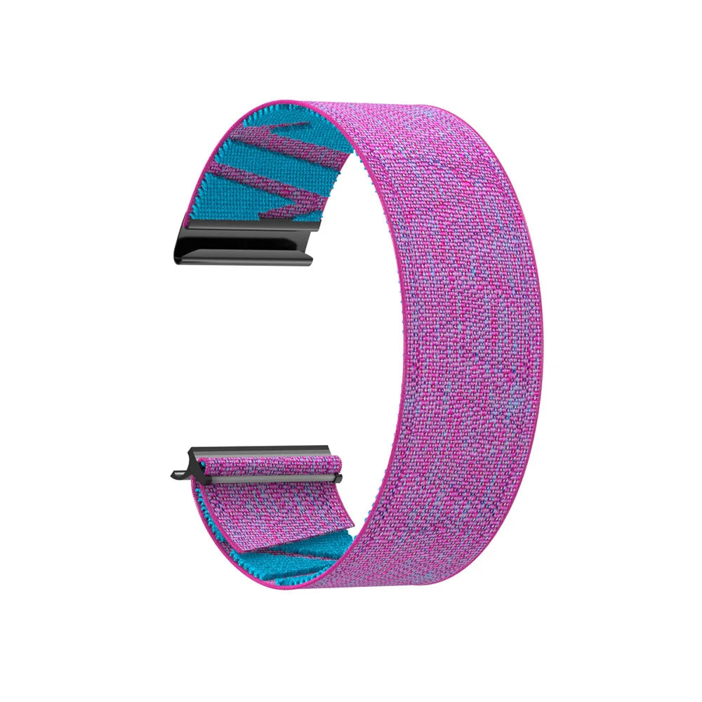 Strap for WHOOP 5.0 Nylon Fitness Band Adjustable Soft Fitness Tracking Band Woven Breathable Watch band for Whoop 5.0 Women Men Qme Purple U Not included Sensor