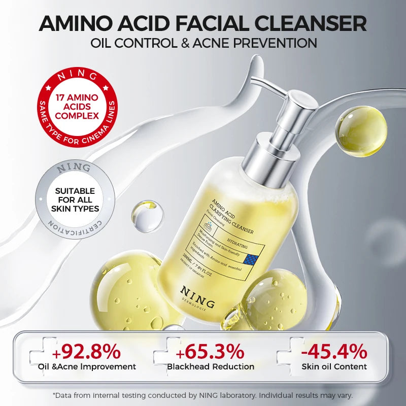 NING DERMOLOGIE Amino Acid Korean Facial Cleanser Salicylic Help Pore Qme