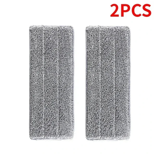 6/1PCS Microfiber Mop Pads Replacement Household Washable Spray Mop Cloth Household Portable Mop Head Cleaning Cloth Pad 33x12cm Qme 2PCS