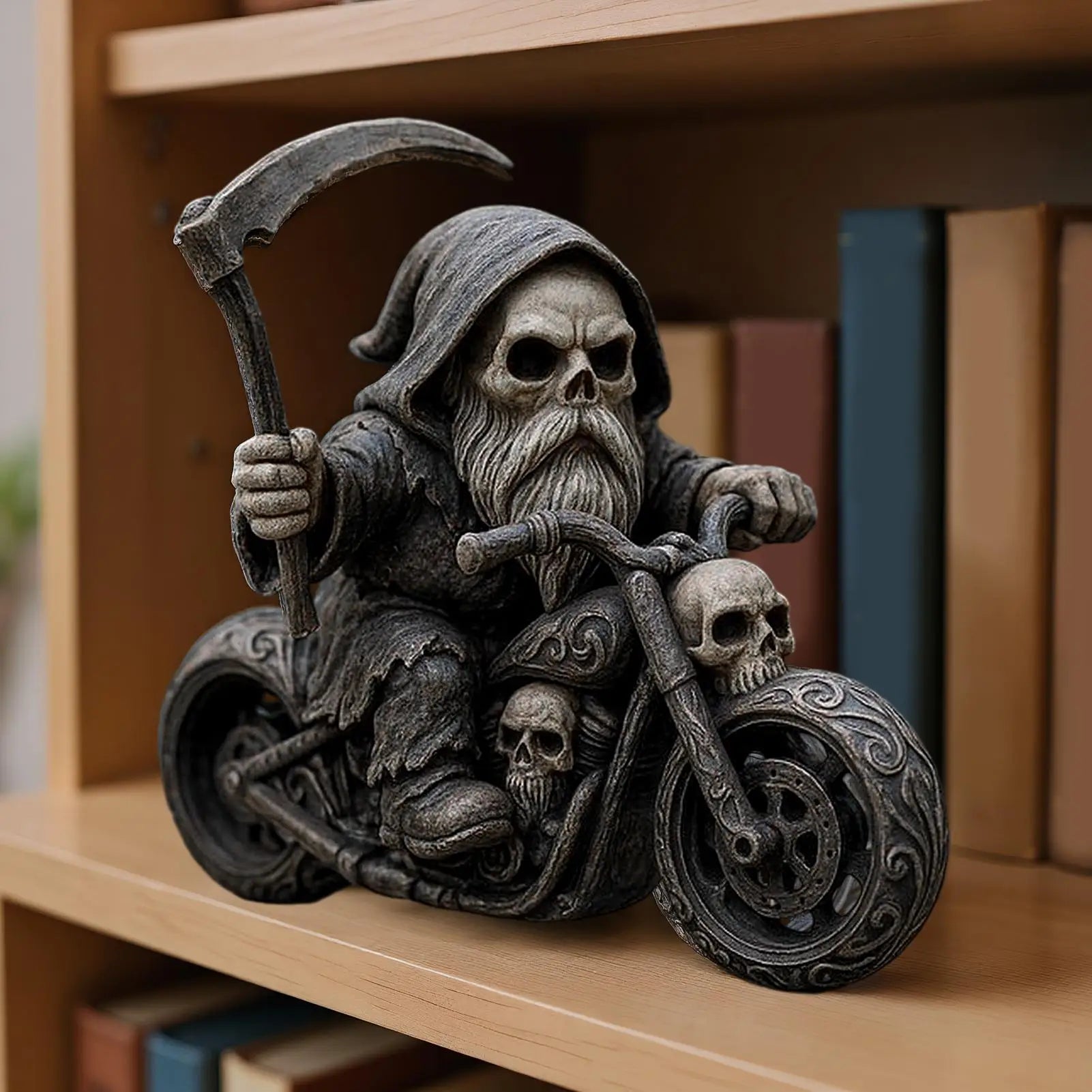 Halloween Reaper Statue Desk Decoration Decorative Figurine Themed Qme