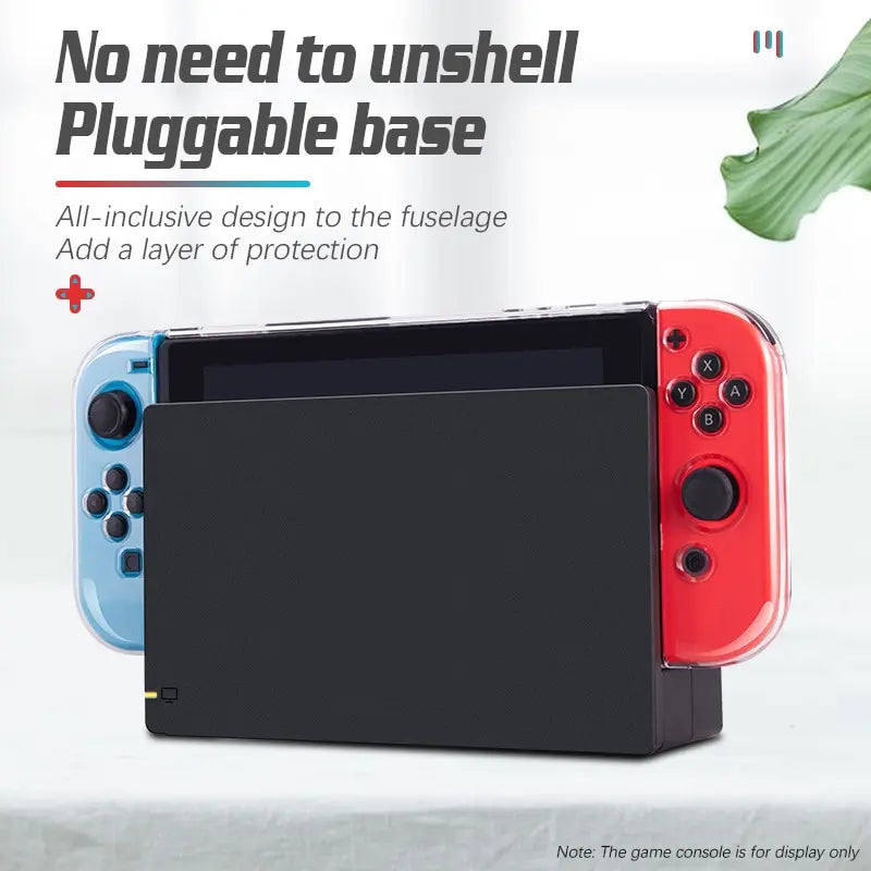 Suitable For Nintendo Switch High Transparency Pc Protective Case Game Console Handle Full Package Ultra Thin Split Protective Qme