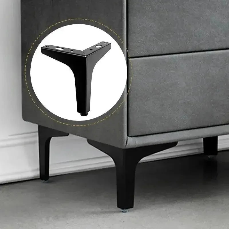 4pcs Modern furniture legs metal gold Black Iron Sofa Feet for Table Bed Chair Desk Dresser Cabinet support Furniture Hardware Qme