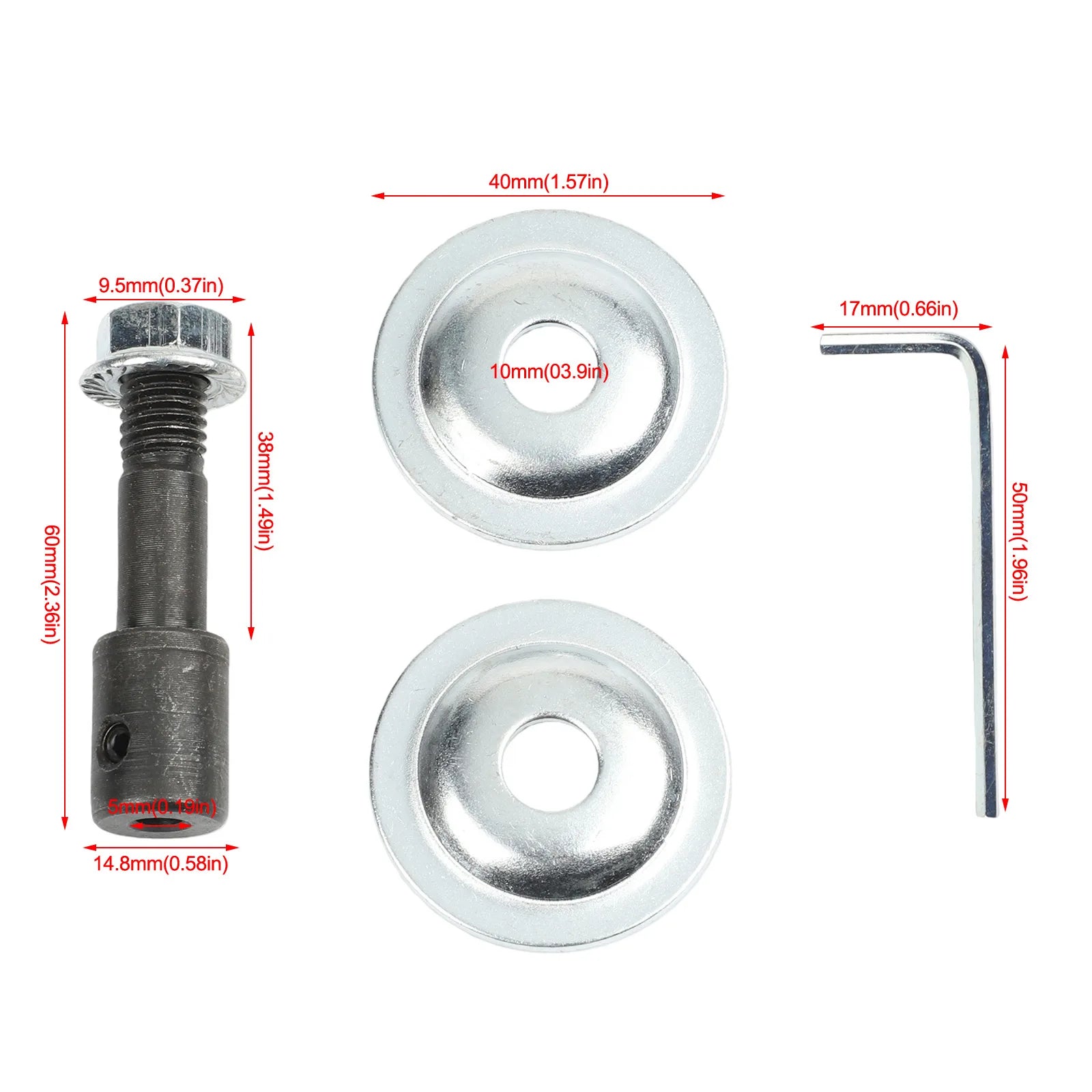 1 Pc Spindle Adapter Motor Shaft Coupler Extender Sleeve Spindle Couple Chuck Adapter Converter Bench Grinder Extension Rod Qme 5MM
