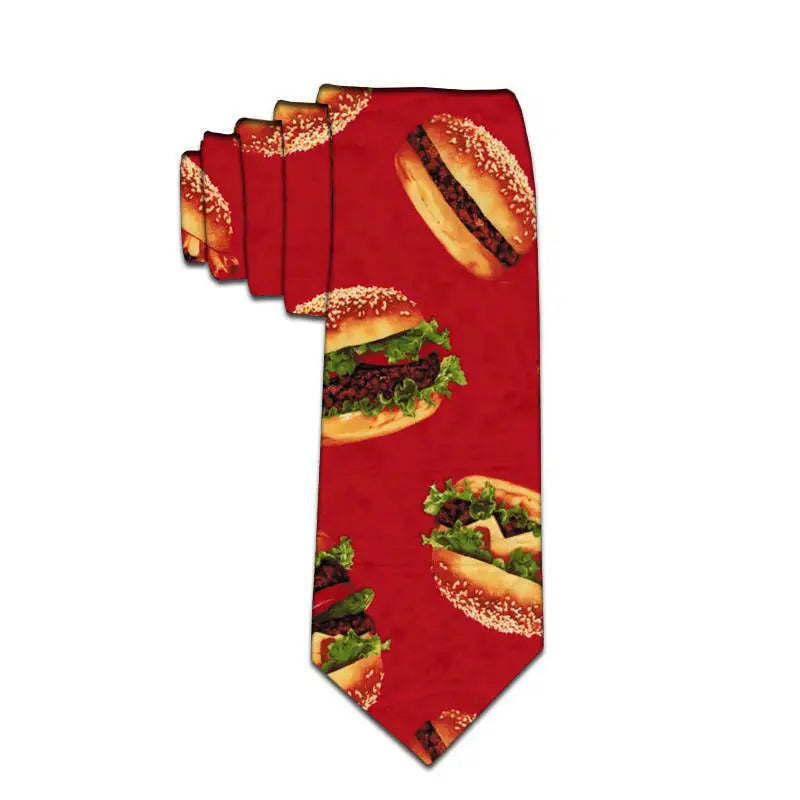 Fashion Animal Print Male Necktie Cartoon Duck Slim Polyester Tie Qme style2