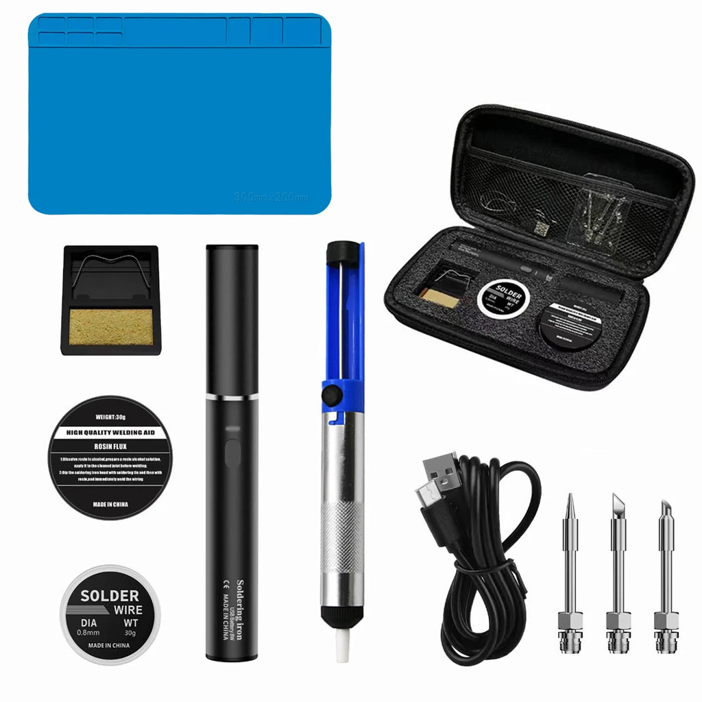 USB Soldering Iron 5V 8W Lithium Battery Portable Repair Welding Qme UB39