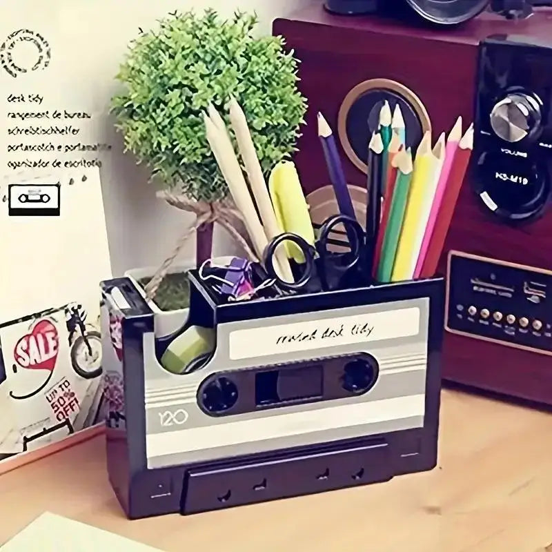 1 Multifunctional Pen Holder Creative Office Desk Stationery Qme