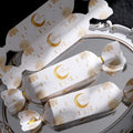5 Elegant Eid Gift Bags with Gold Hanging Lantern Designs and Ribbon Ties, Luxurious Ramadan and Eid Gift Bags, Suitable for Dates, Candies, Chocolates, Mini Gifts, Party Favors, Eid Sweets, Family Gatherings, Holiday Gift Pa Qme 5Pcs-White 23.5X4.6X4.6Cm