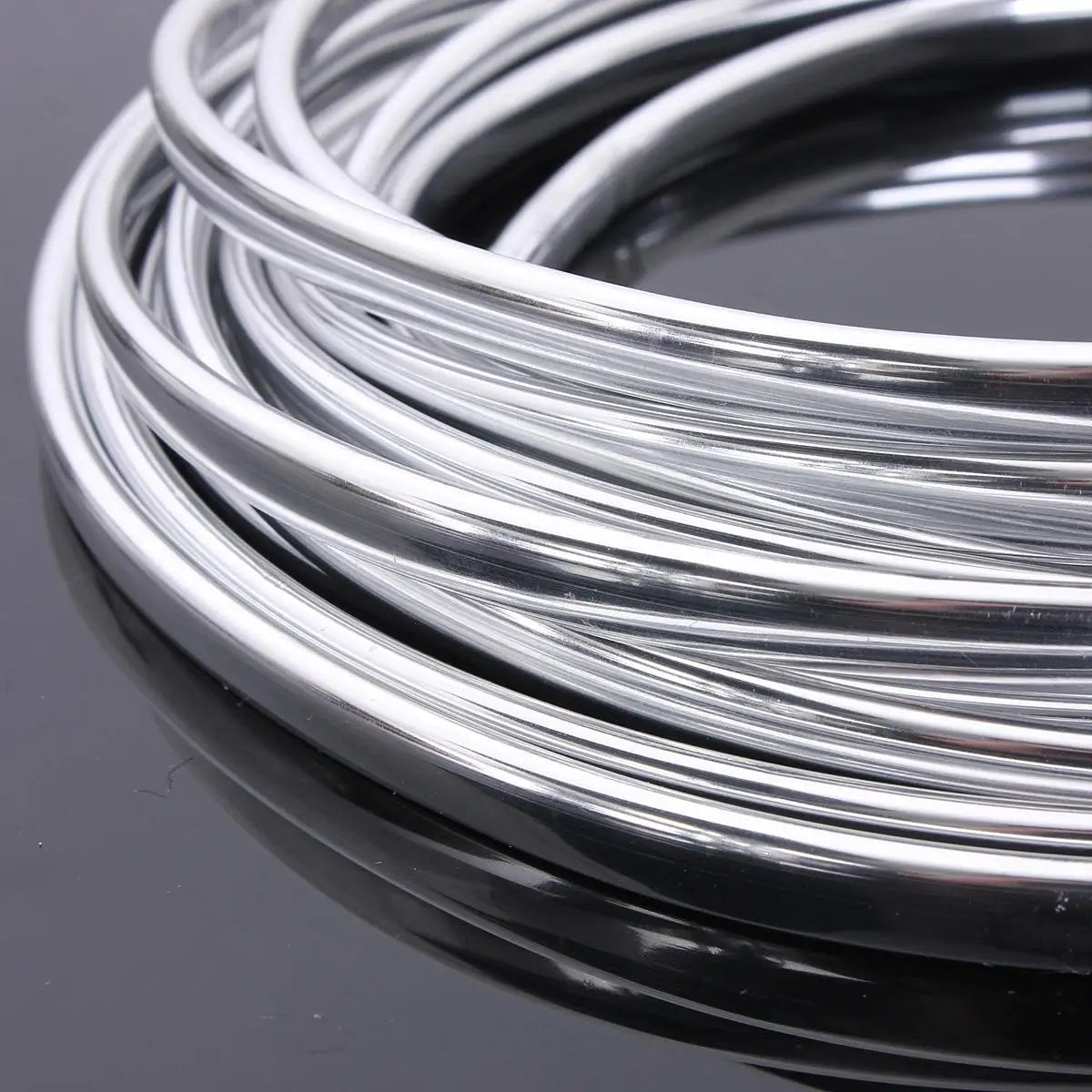 6m Car Door Chrome Molding Trim Strip Edge Scratch Guard Protector Cover Strip Roll Chrome Styling Molding Trim Strip Qme 6m 19.6ft