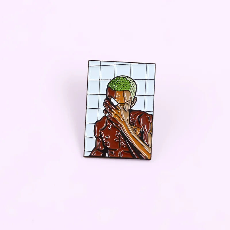 Frank Capra Cartoon Lapel Pins Brooches Backpack Metal Badges Vintage Classics Fashion Retro Jewelry Gifts Collection Wholesale Qme