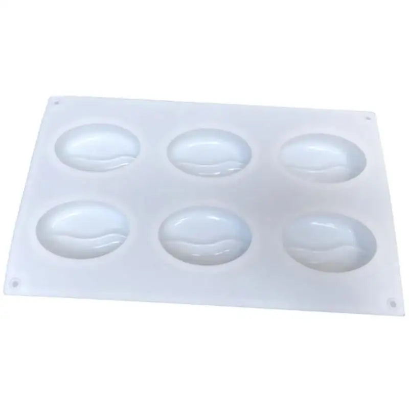 Coffee Bean Shape Cake Silicone Mold DIY Bread Chocolate Dessert Qme White