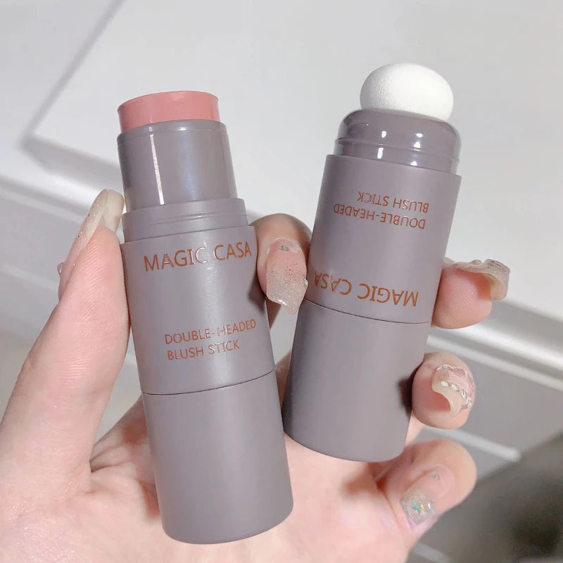 Double-ended Blush Stick Waterproof Brightening Face Contouring Qme
