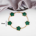 2023 INS 10 Colors Five Leaf Flower Bracelet Classic Fashion