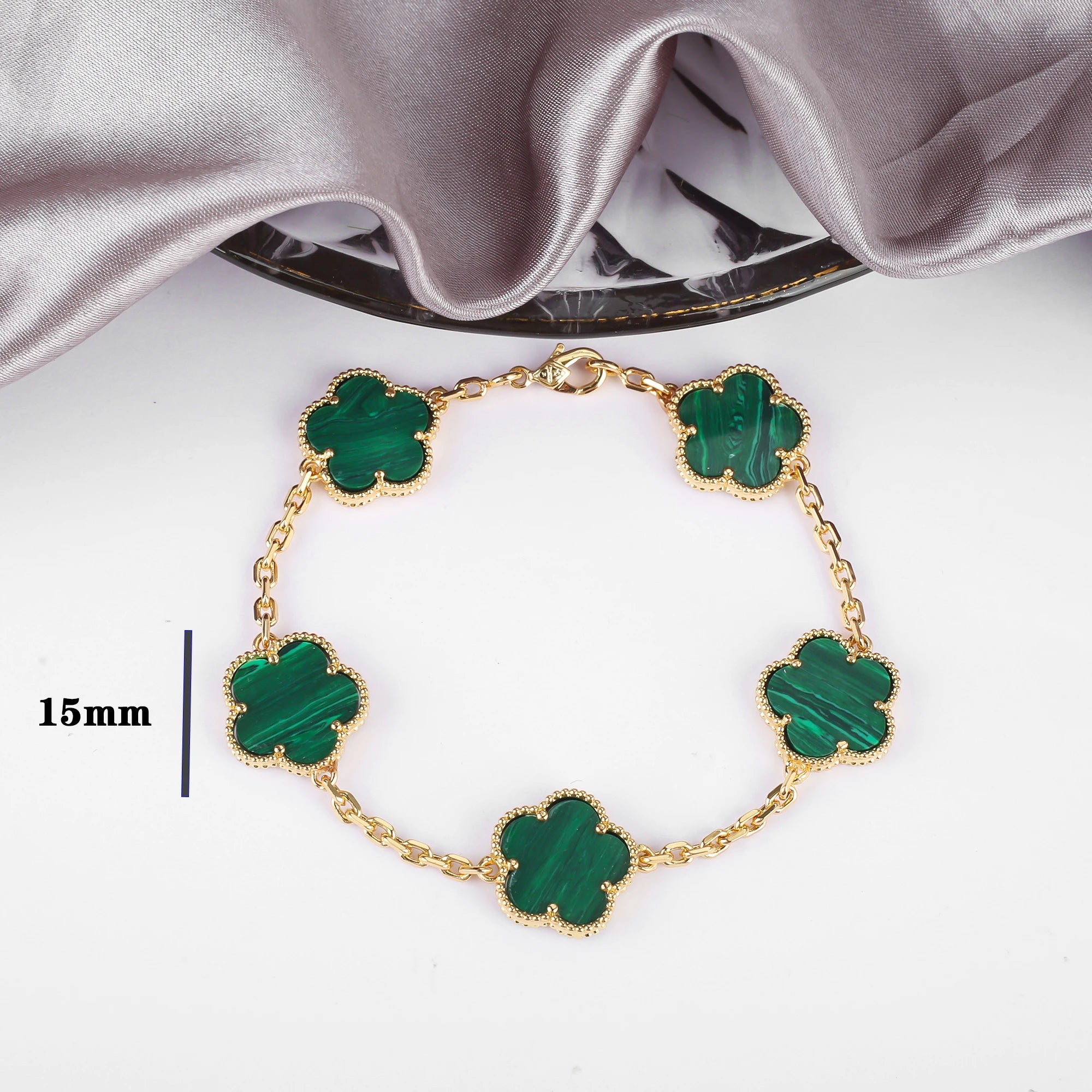 2023 INS 10 Colors Five Leaf Flower Bracelet Classic Fashion