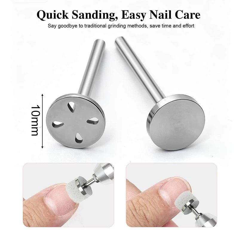 Self-adhesive Sponge Buffing Pads Replaceable Stainless Steel Disk Qme