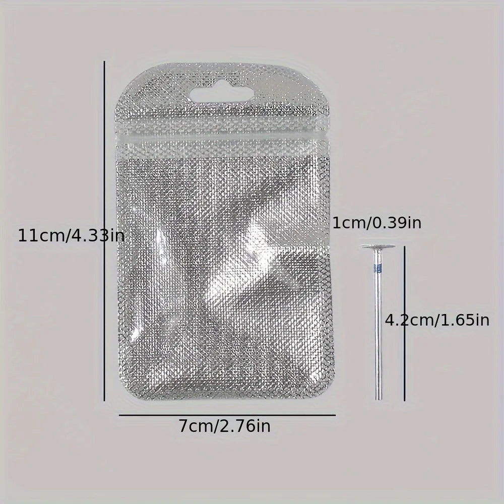 Manicure Flying Saucer Polishing Head T Round Emery Metal Polishing Short Nail Tip Trimming Polishing Tool Nail Drill Bits Qme Grinding Head 1pc
