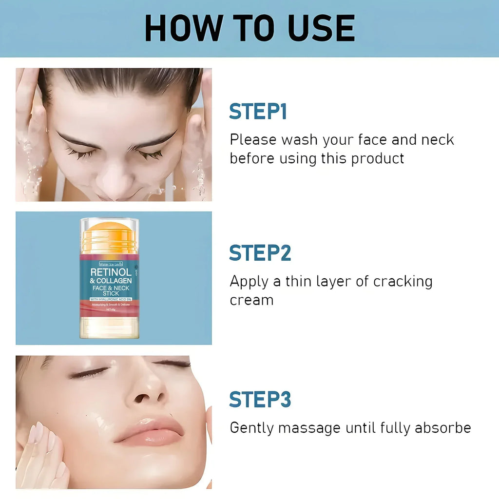 Retinol Lifting Firming Cream Stick Collagen Smooth Wrinkles Face Qme