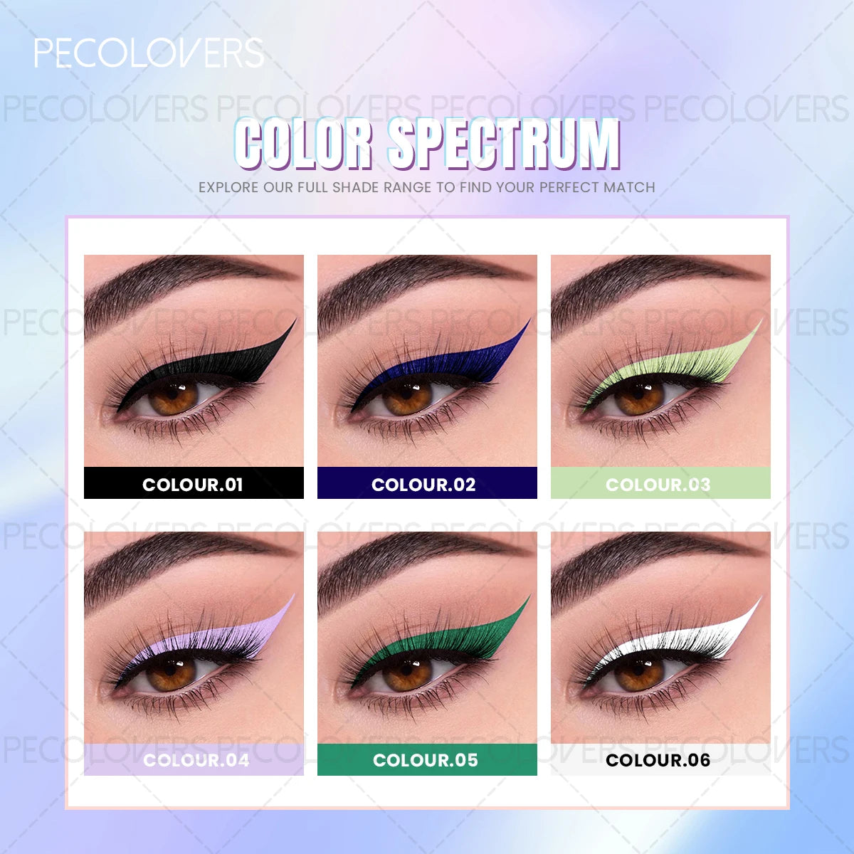 Colored Matte Dip Liquid Eyeliner Rendering Eye Line Klein Blue Qme