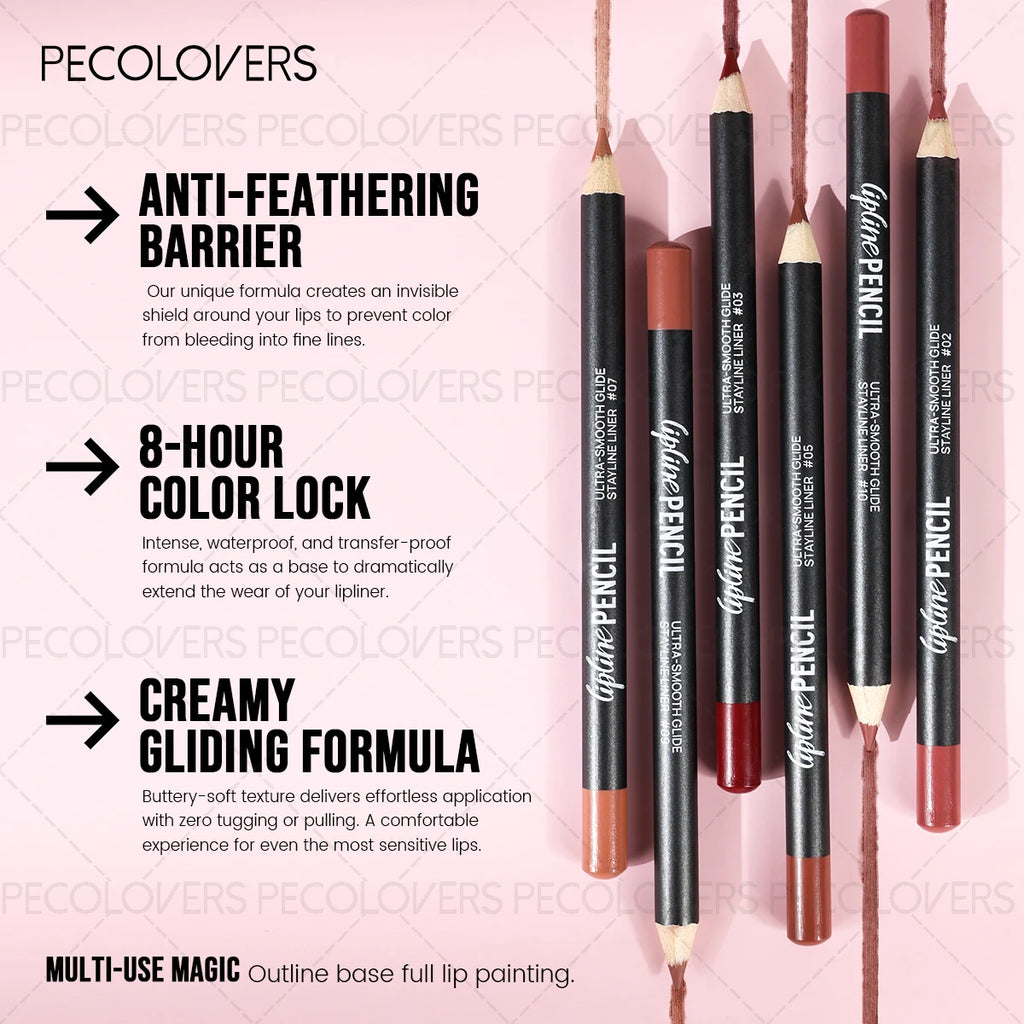 1PC Lipliner Lipstick, Plump and Charming Lips, Nude Brown, with A Variety of Makeup, Lip Cosmetics Qme
