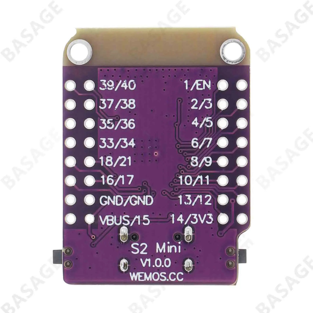 1/2PCS ESP32 S2 Mini WIFI IOT Board Based ESP32-S2FN4R2 ESP32-S2 4MB Flash Type-C Connect Arduino Compatible with MicroPython Qme