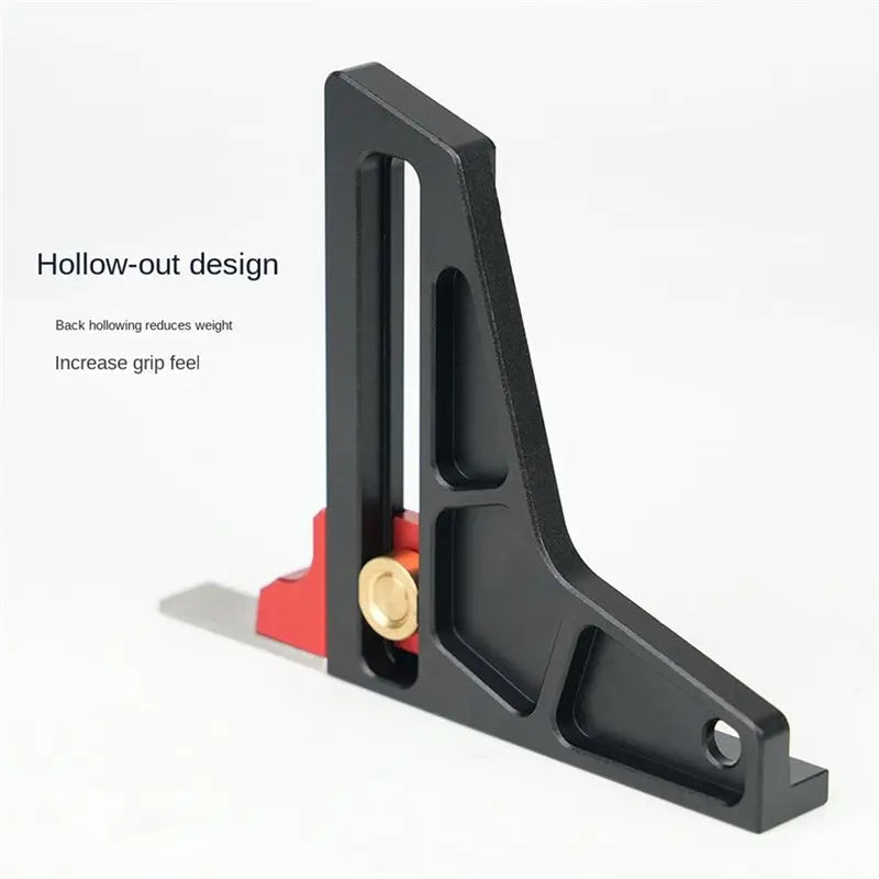 A02F-Height Gauge Depth Aluminum Alloy DIY Woodworking Tablesaw Height Measurement Tool Qme
