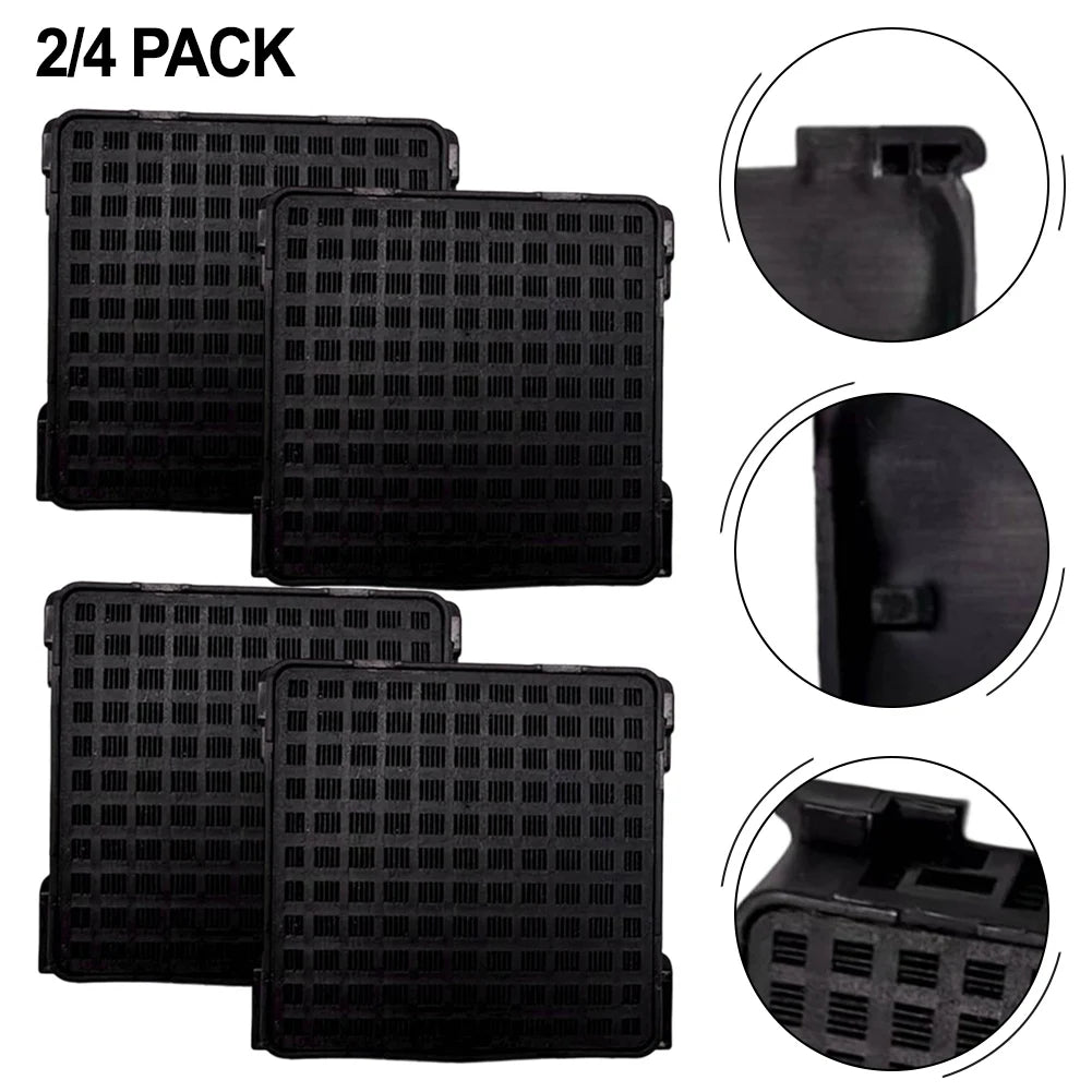 2/4pcs Activated Carbon Air Filter Replacement For Liebherr 9096989 9882429 9882460 Refrigerators 42 X 42 X 10 Mm Qme