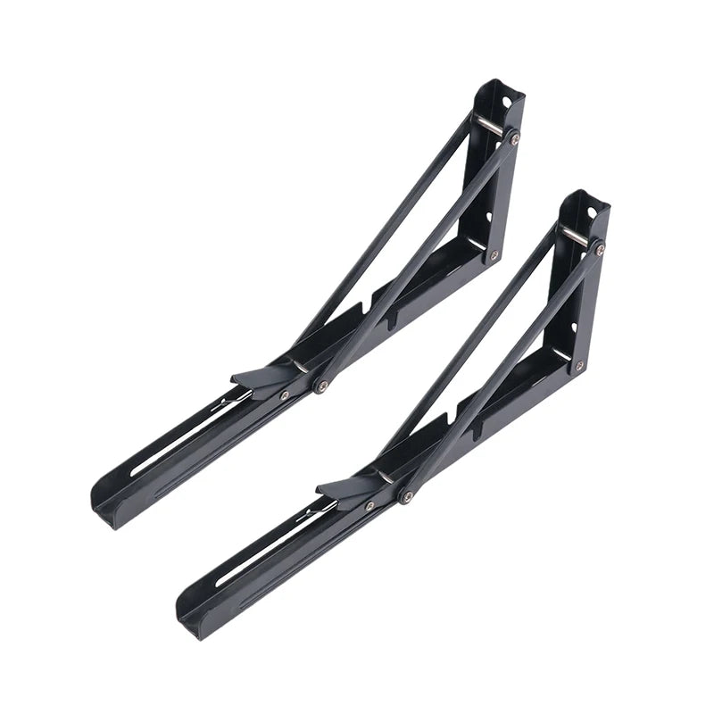 Innovative 1 Cold Rolled Steel Triangle Folding Shelf Bracket Qme 12inch 2PCS