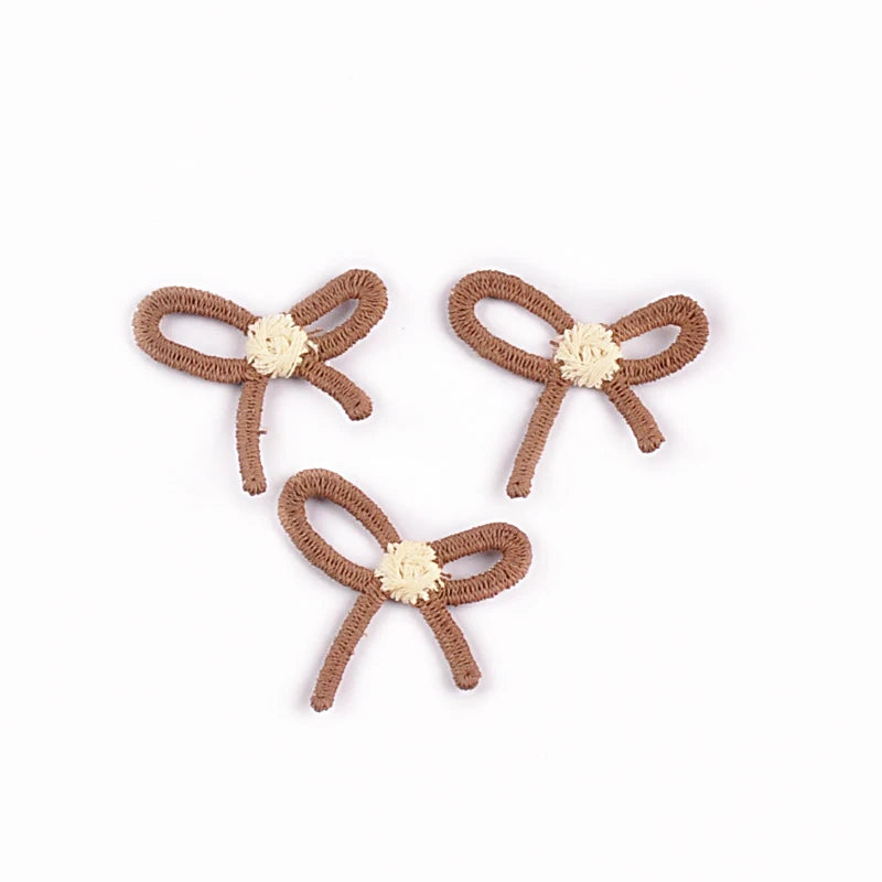 20pcs 16-35mm Mix Bow Shape Personality Appliques For Clothing Bag Decoration DIY Sewing Accessory Patch Without Gum cp4185 Qme 20pcs 2.9x2.8cm