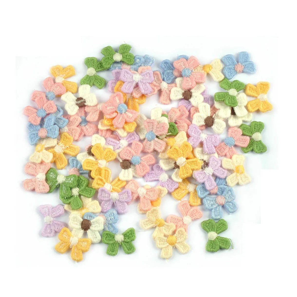 30pcs 19.5x14.5mm Macaron Color Mix Bow Embroidered Patch For Sewing Supplies DIY Clothes Appliques Handmade Bag Hat Decor c3778 Qme