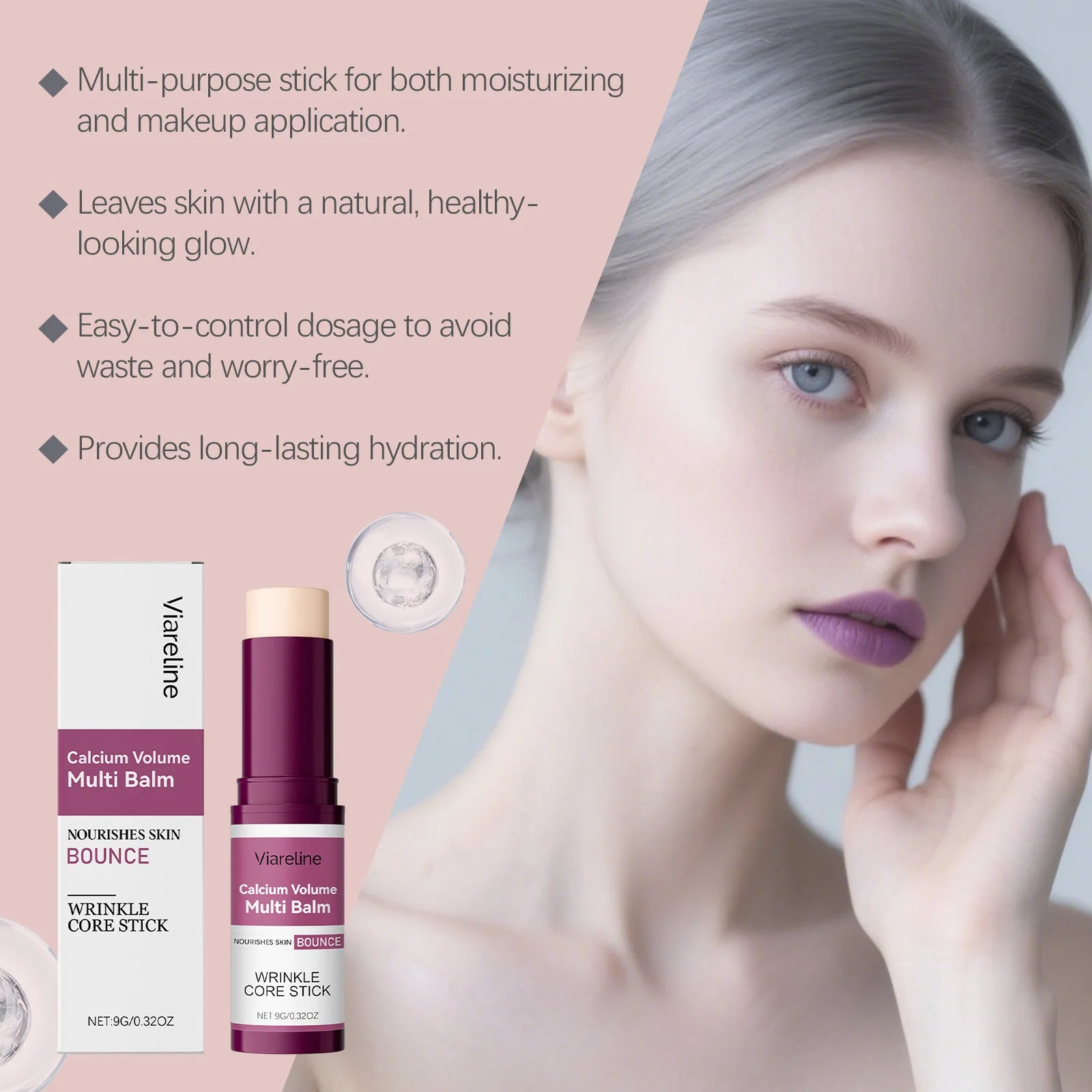 Multi Balm Calcium Volume Lifting Skin Firming Enhance Skin Barrier Brightening Face Cream All-in-One Deeply Moisturizing Stick Qme