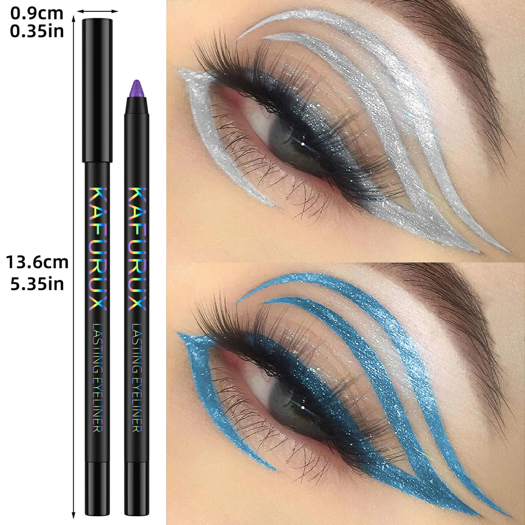 Colourful Eyeliner Pen Pigmented Pearly Glitter&shimmer Metallic Qme