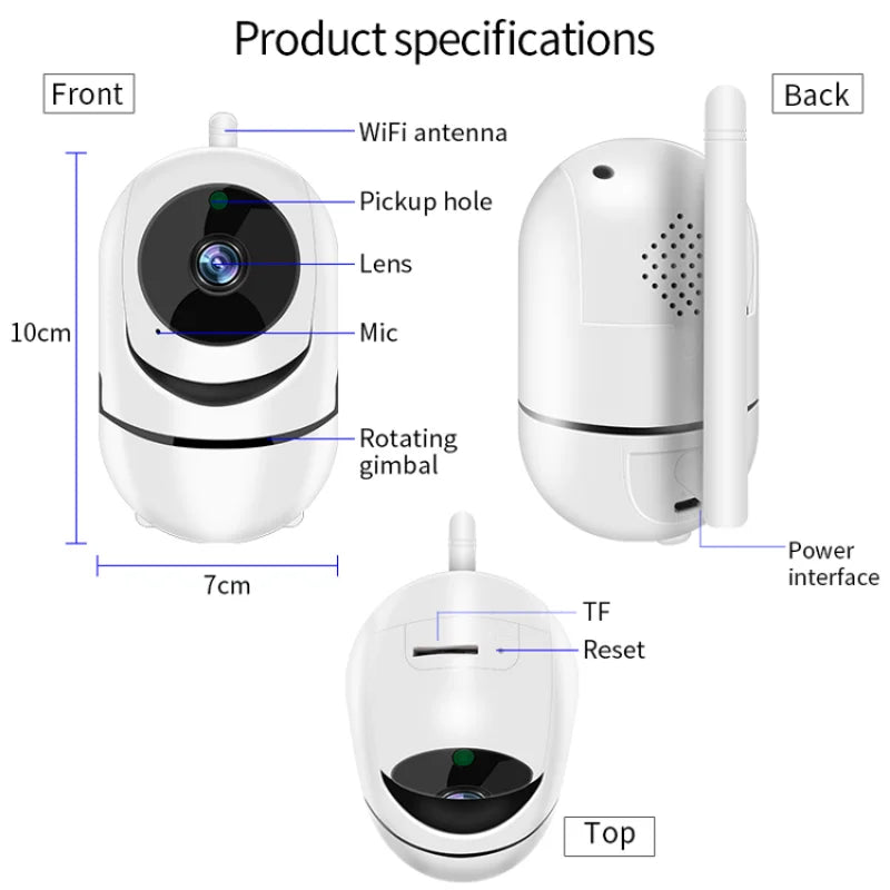 5G WIFI 1620P Wireless IP Camera Wifi 360 CCTV Camera Mini Pet Video Surveillance Camera TUYA Wifi Baby Monitor Wifi ip Monitor Qme