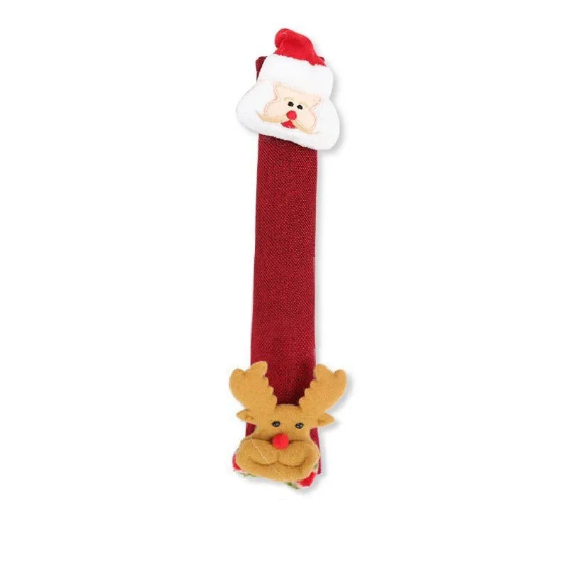 Xmas Linen Appliance Handle Covers Microwave Fridge Oven Door Qme B
