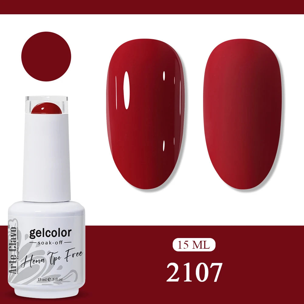 Arte Clavo Neon Rainbow Colors Gel Nail Polish Semi Permanent Art UV