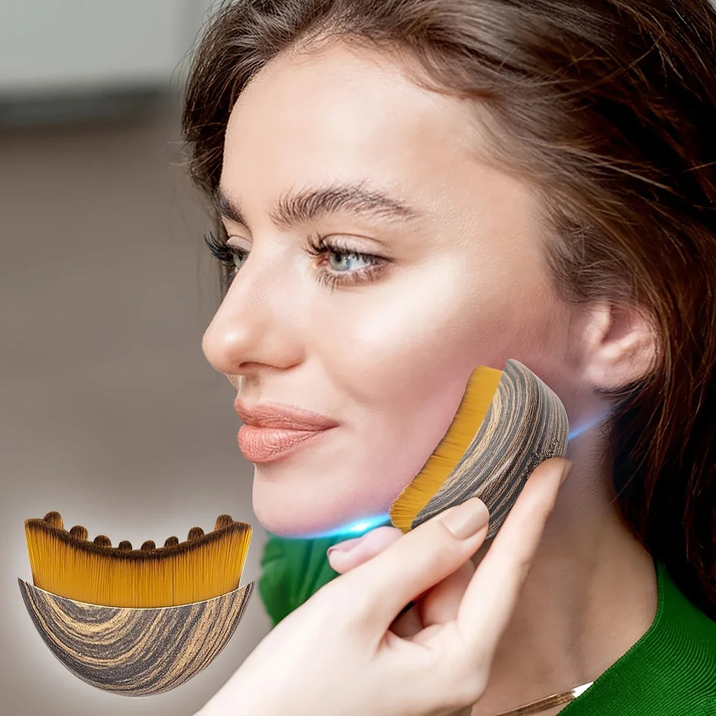 Lymphatic Contour Face Body Brush Massager Dry Brushing Chin&jawline Qme