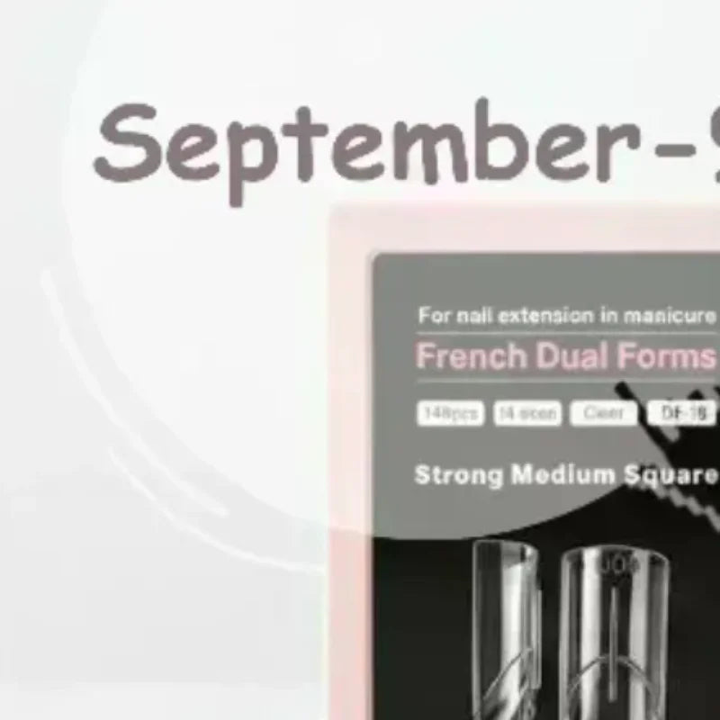 Square Almond Dual Nail Forms French Extension Mold Fast Reusable Qme