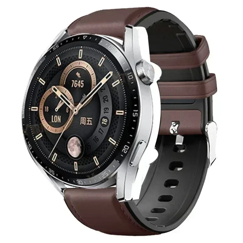 Silicone Leather Wrist Band For Huawei Watch GT 3 GT3 42mm 46mm Strap Bracelet Watch GT2 Pro/GT Runner 46mm 20mm 22mm Watchband Qme