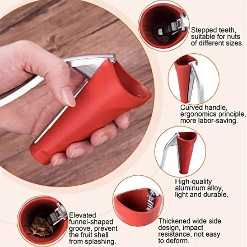 Multifunctional Walnut Clip Hazelnut Shell Opener Home Peel Walnuts Qme