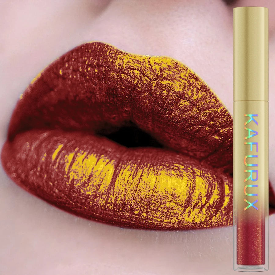 14 Colors Sparkling Shine Lip Glaze Glitter Metallic Long Lasting Qme 107