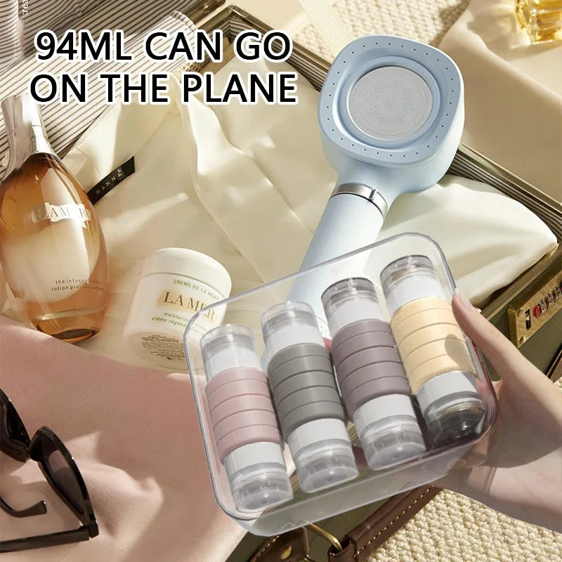 Silicone Dual Head Travel Dispenser Bottle Leak Proof Portable Qme
