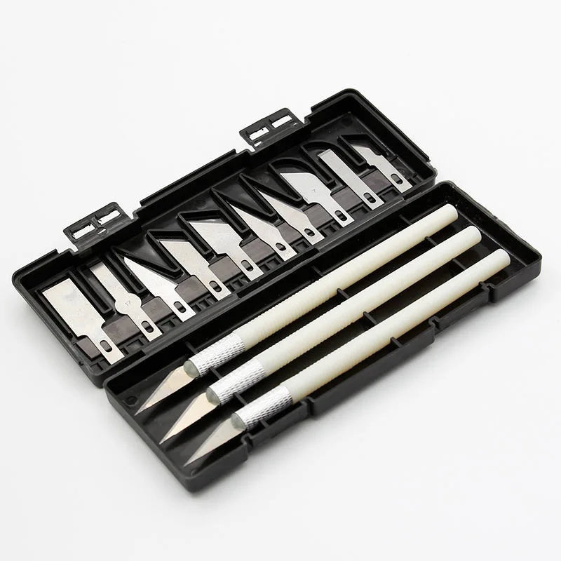 Engraving Carving Knife Carbon Steel Scalpel Tools Polymer Clay Pen Qme White
