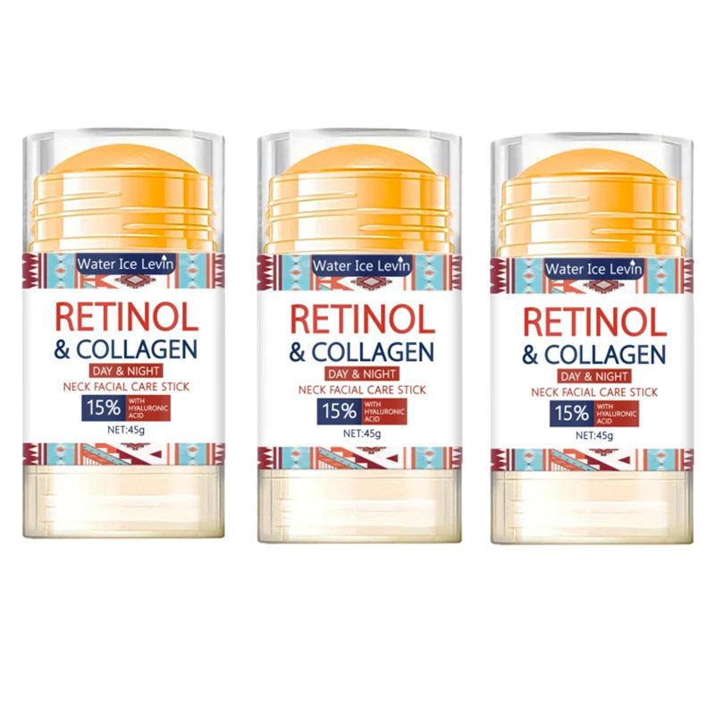 45g Retinol Lifting Firming Cream Stick Collagen Smooth wrinkles Face Cream For Moisturizer Whitening Brighten Skin Product Qme Three bottles