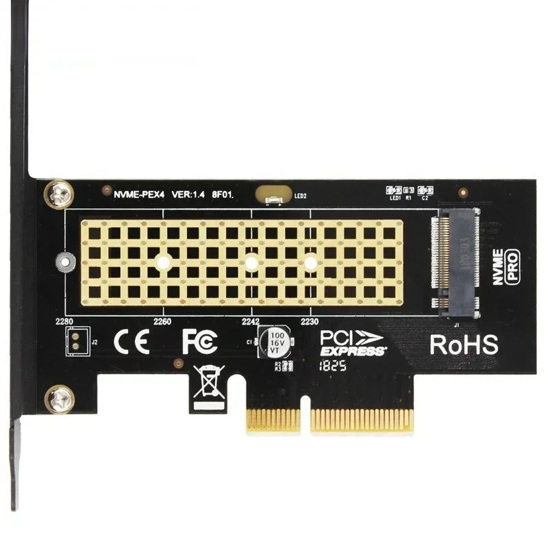 SK4 M.2 Heatsink Cooling NVMe SSD NGFF TO PCIE X4 Interface Card Suppor PCI Express 3.0 X4 2230-2280 Size M.2 FULL SPEED Qme