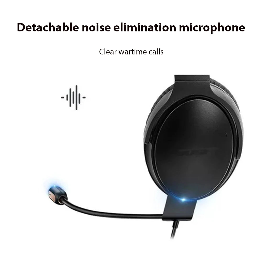 Detachable Gaming Boom Microphone 3.5mm Plug Cable Boom Microphone Noise Cancelling Gaming Boom Mic for Bose QC35/QC45 Qme